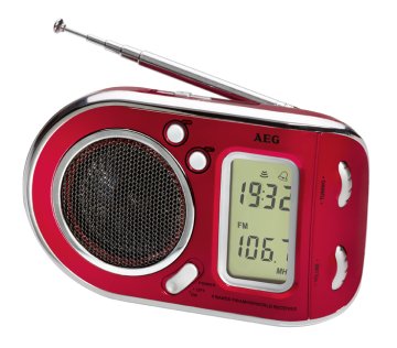 AEG WE 4125 Portatile Digitale Rosso