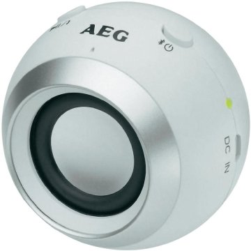 AEG BSS 4817 Altoparlante portatile mono Argento, Bianco