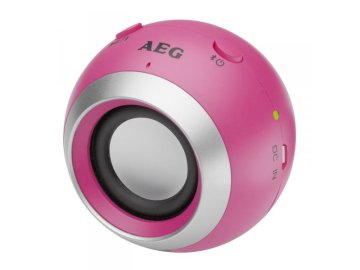 AEG BSS 4817 Altoparlante portatile mono Rosa, Argento