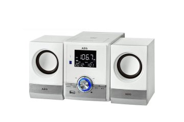 AEG MC 4461 BT Microsistema audio per la casa 11 W Argento, Bianco