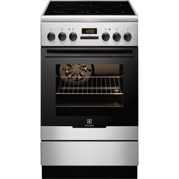 Electrolux EKC54550OX Cucina Elettrico Ceramica Nero, Bianco