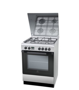Indesit I6GMH6AG(X)/U cucina Elettrico Gas Stainless steel