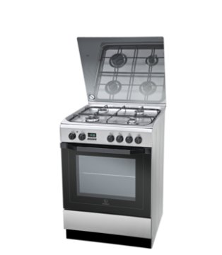 Indesit I6GMH6AG(X)/U cucina Elettrico Gas Acciaio inox