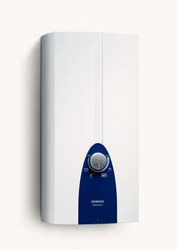 Siemens DE24401 scaldabagno Verticale Senza serbatoio (istantaneo) Bianco