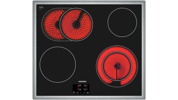 Siemens ET645HN17 piano cottura Nero Da incasso Ceramica 4 Fornello(i)