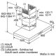 Siemens LC94BA521 cappa aspirante Cappa aspirante a parete Acciaio inossidabile 440 m³/h 3