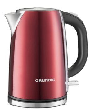 Grundig WK 6330 bollitore elettrico 1,7 L 3000 W Rosso, Acciaio inox