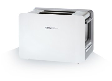 Grundig TA 7280 W 2 fetta/e Acciaio inox, Bianco