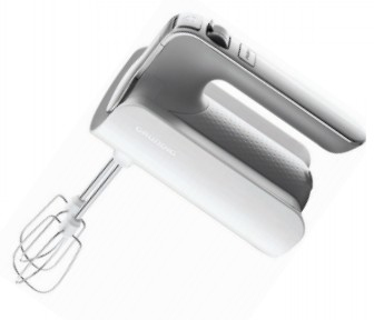 Grundig HM 6280 W Sbattitore manuale 425 W Acciaio inox, Bianco