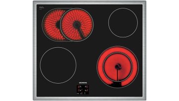 Siemens EF645HN17 piano cottura Nero Da incasso Ceramica 4 Fornello(i)