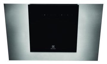 Electrolux EFF80680BX Cappa aspirante a parete Nero, Acciaio inox 860 m³/h