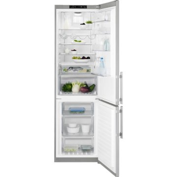 Electrolux EN3885MOX frigorifero con congelatore Libera installazione 350 L Argento, Stainless steel