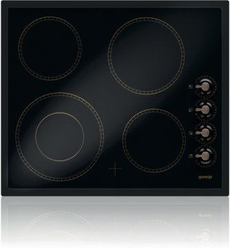 Gorenje ECK63CLB piano cottura Nero Da incasso Ceramica 4 Fornello(i)