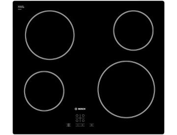 Bosch PKE611D17E piano cottura Nero Da incasso Ceramica 4 Fornello(i)