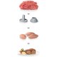 Bosch MFW67440 tritacarne 2000 W Nero, Acciaio inox 9