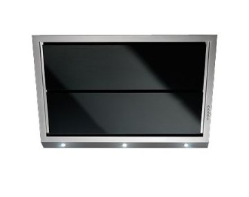 Falmec Gleam Cappa aspirante a parete Nero, Acciaio inox 800 m³/h