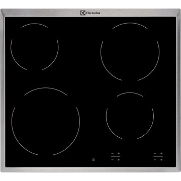 Electrolux EHF16240XK piano cottura Nero Da incasso Ceramica 4 Fornello(i)