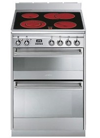 Smeg SUK62CMX8 cucina Elettrico Ceramica Stainless steel A-10%