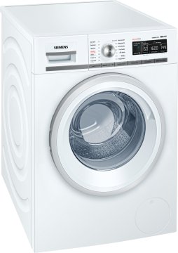 Siemens WM16W5S1AT lavatrice Caricamento frontale 9 kg 1552 Giri/min Argento, Bianco