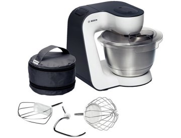 Bosch MUM54A00 robot da cucina 900 W 3,9 L Nero, Argento, Bianco
