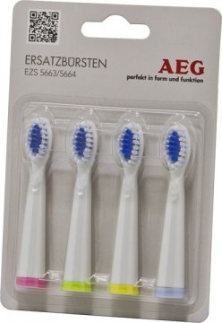 AEG 599987 testina per spazzolino 4 pz Bianco