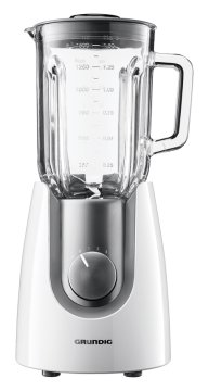 Grundig SM 7280 W 1,5 L Frullatore da tavolo 600 W Acciaio inox, Bianco
