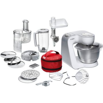 Bosch MUM54270DE robot da cucina 900 W 3,9 L Argento, Bianco
