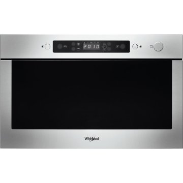 Whirlpool AMW 439/IX Nero, Acciaio inox Microonde combinato Da incasso 22 L 750 W