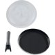 Whirlpool AMW 439/IX Nero, Acciaio inox Microonde combinato Da incasso 22 L 750 W 4