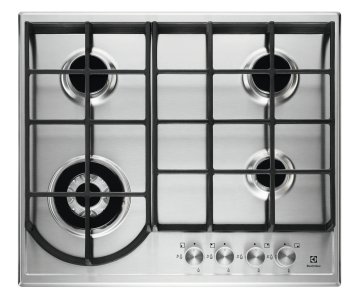 Electrolux EGH6343BOX Acciaio inox Da incasso Gas 4 Fornello(i)
