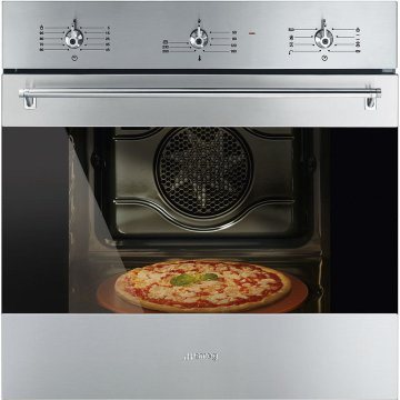 Smeg SF6381XPZ forno 65 L Nero, Acciaio inox
