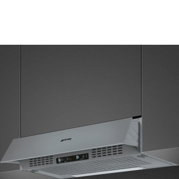 Smeg KSEIR62PSE cappa aspirante Semintegrato (semincassato) Argento 200 m³/h