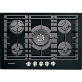 KitchenAid KHGD5 77510 piano cottura Nero Da incasso Gas 5 Fornello(i)