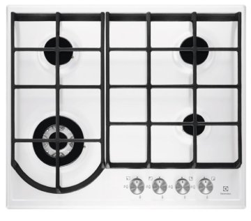 Electrolux EGH6343BOW piano cottura Bianco Da incasso Gas 4 Fornello(i)