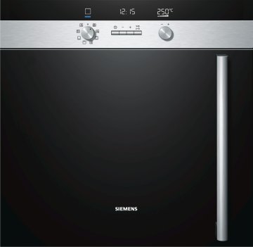 Siemens HB65LR555F forno 63 L 3650 W Alluminio, Nero