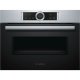 Bosch Serie 8 CFA634GS1 forno a microonde Nero, Acciaio inox Da incasso 36 L 900 W 2
