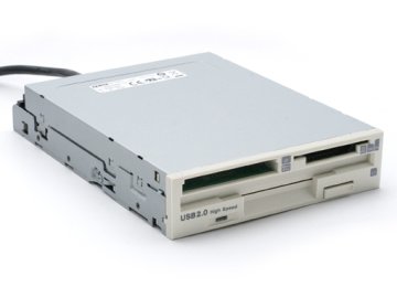 TEAC 3.5" FDD/Cardreader 7in1 Bianco lettore di schede Bianco