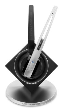 EPOS | SENNHEISER IMPACT DW Office USB - EU Auricolare Wireless A clip, A Padiglione, Passanuca Ufficio Nero, Argento
