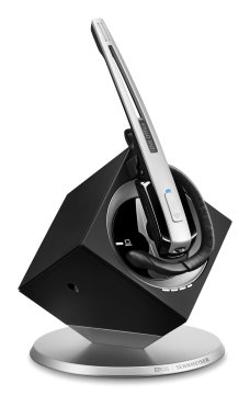 EPOS | SENNHEISER IMPACT DW Office PHONE - EU Auricolare Wireless A clip, A Padiglione, Passanuca Ufficio Nero, Argento