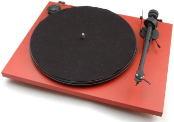 Pro-Ject Essential II Giradischi con trasmissione a cinghia Nero, Rosso