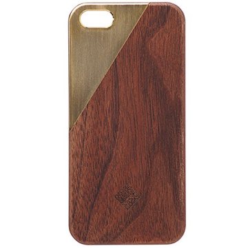 Native Union CLIC-BRA-MT-5-5S custodia per cellulare Cover Ottone, Noce