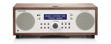 Tivoli Audio Music System Two Orologio Digitale Beige, Noce