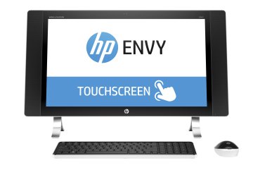 HP ENVY 27-p001nl Intel® Core™ i5 i5-6400T 68,6 cm (27") 2560 x 1440 Pixel Touch screen PC All-in-one 8 GB DDR3L-SDRAM 1,13 TB HDD+SSD AMD Radeon R7 A365 Windows 10 Home Nero, Perlato, Bianco