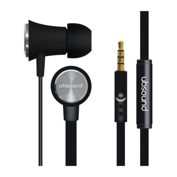 UBSOUND Fighter Auricolare Cablato In-ear Musica e Chiamate Nero