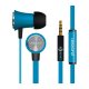 UBSOUND Fighter Auricolare Cablato In-ear Musica e Chiamate Blu 2