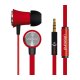 UBSOUND Fighter Auricolare Cablato In-ear Musica e Chiamate Rosso 2