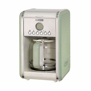 Ariete 1342 Macchina per Caffè Americano - 12 tazze - Caraffa in vetro temperato - Programmazione fino a 24 ore - Autospegnimento - 2000 Watt - Verde