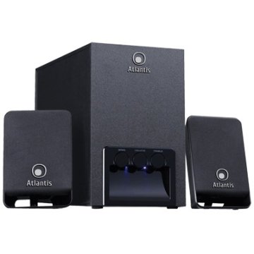 Atlantis Land SoundMaster 2100 set di altoparlanti 8 W Nero 2.1 canali