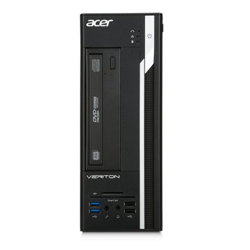 Acer Veriton X VX2640G Intel® Core™ i5 i5-6400 8 GB DDR4-SDRAM 1 TB HDD AMD Radeon R5 310 Windows 10 Home SFF PC Nero