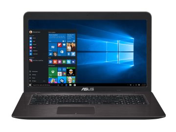 ASUS X756UX-T4105T Intel® Core™ i5 i5-6200U Computer portatile 43,9 cm (17.3") Full HD 8 GB DDR3L-SDRAM 1 TB HDD NVIDIA® GeForce® GTX 950M Wi-Fi 4 (802.11n) Windows 10 Home Marrone, Cioccolato